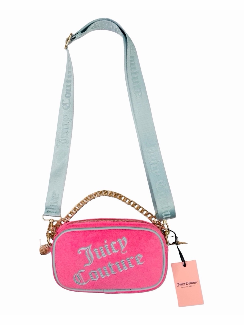 Juicy Couture Pink Lemonade Slim Camera Bag & Strap